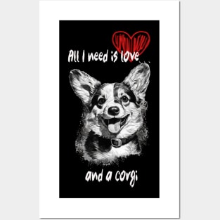 Corgi love Posters and Art